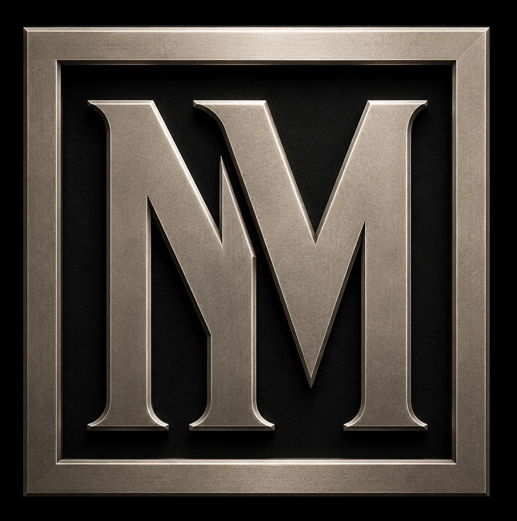 Nicholas Moffett NM monogram